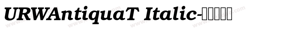 URWAntiquaT Italic字体转换